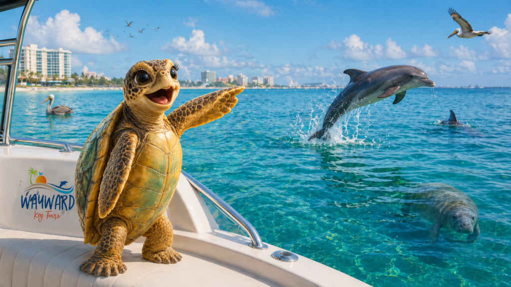 Private charter boat on the Gulf waters near Clearwater and St. Petersburg Florida