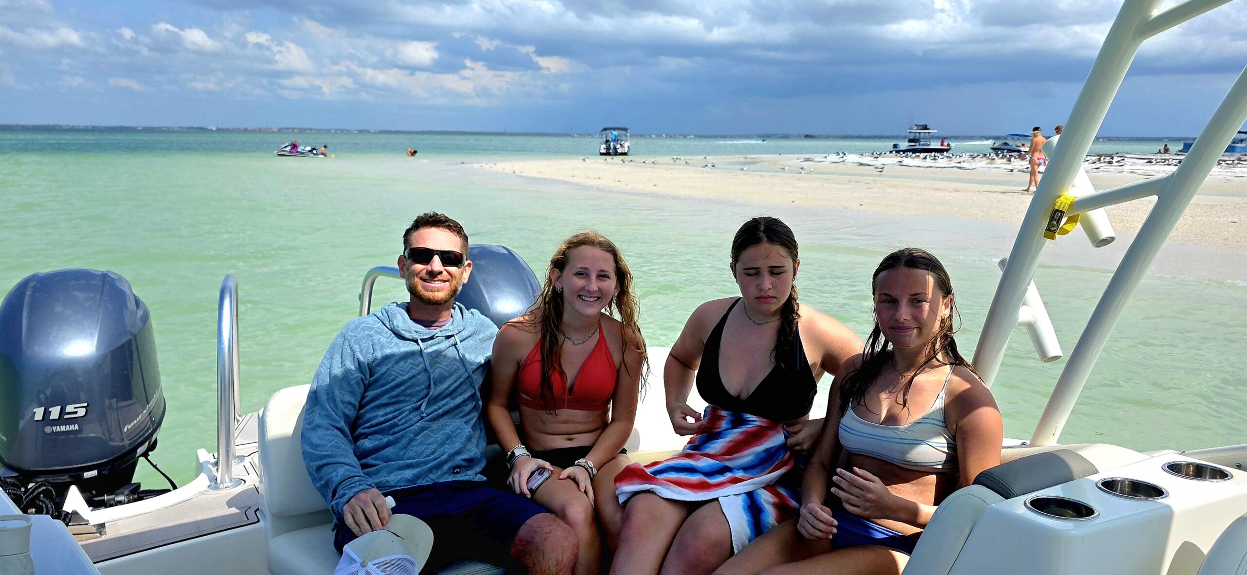 The new island that broke away from the north tip of Honeymoon Island after the 2024 hurricane season, accessible only by boat