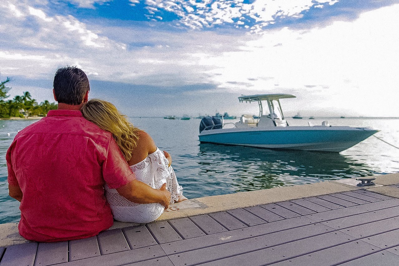 Grand Cayman, on the honeymoon trip that gave Keith and Dede the idea for Wayward Key Tours