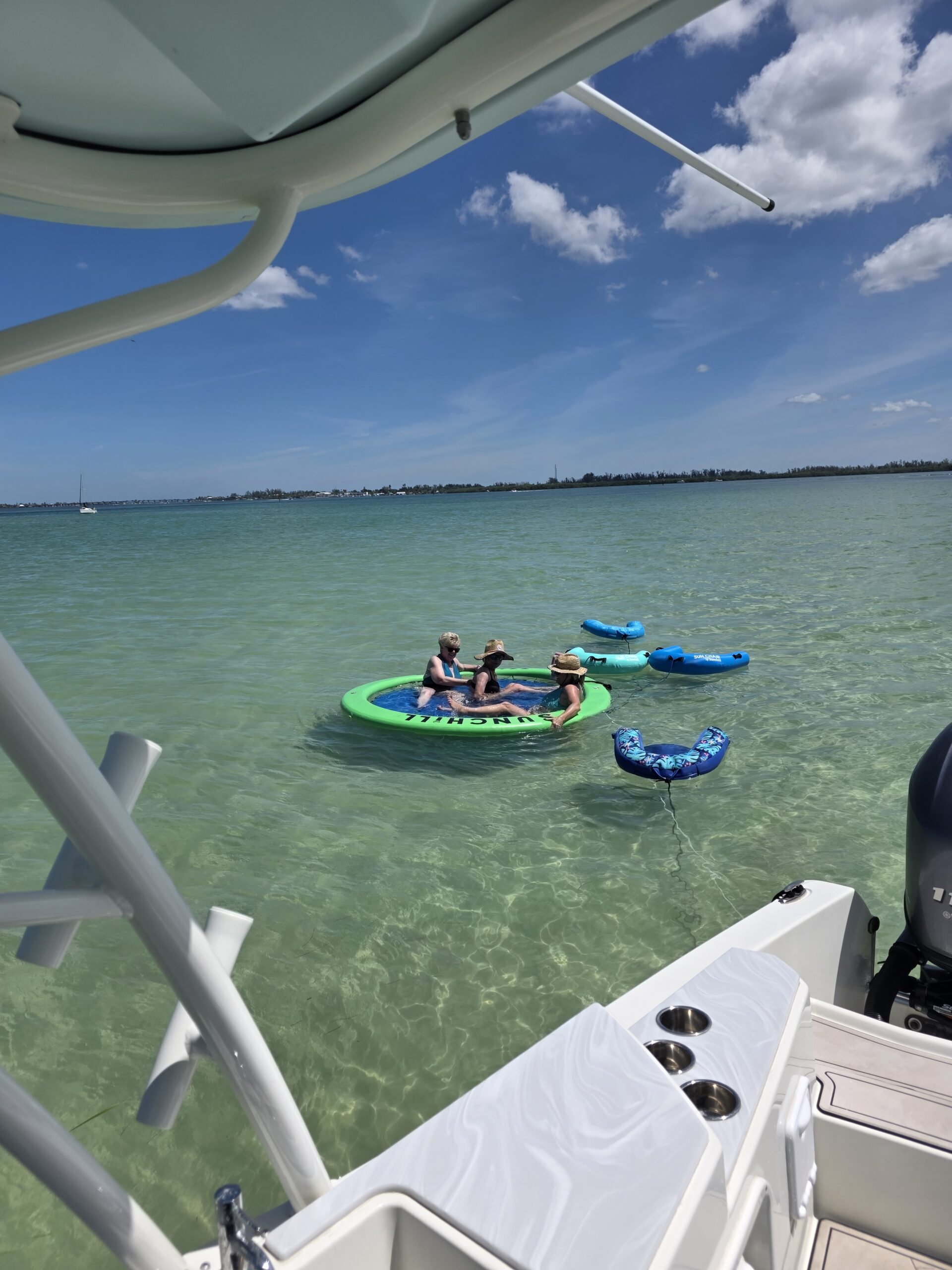 Shallow sandbar farther south near the Longboat Key area of Florida